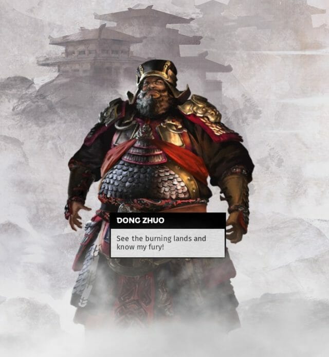 Designing Dong Zhuo How to Make a Total War THREE KINGDOMS Character