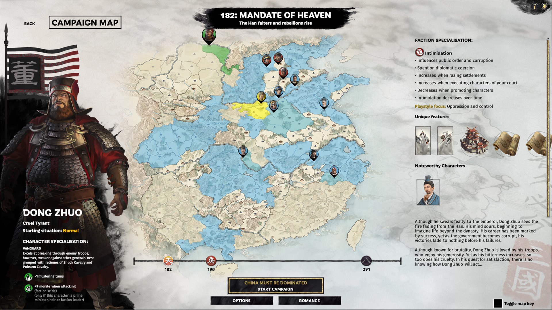 total war three kingdoms faction map