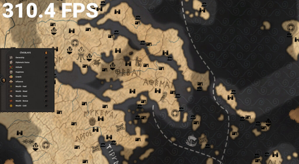 Total war saga troy карта