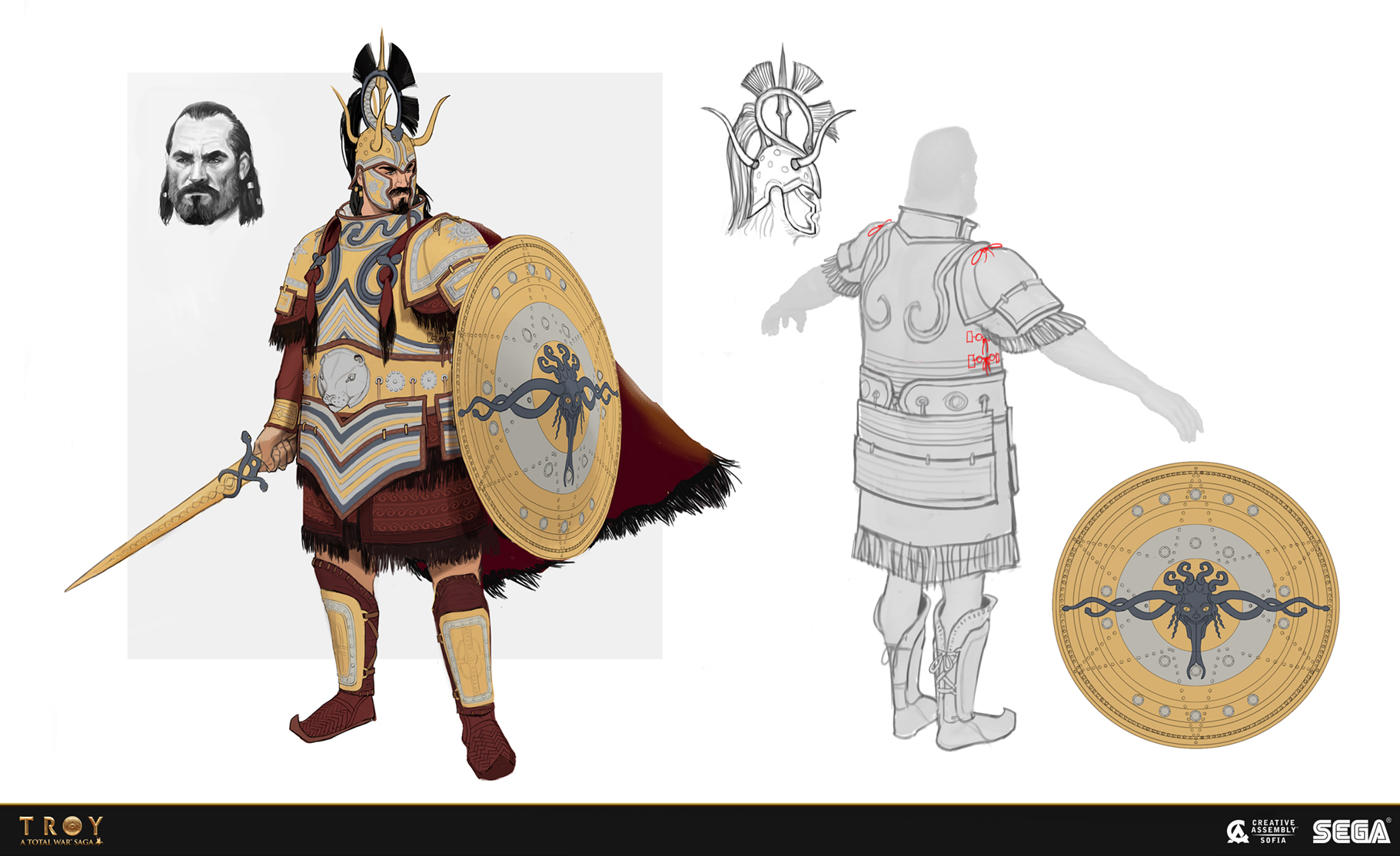 trojan war weapons and armor