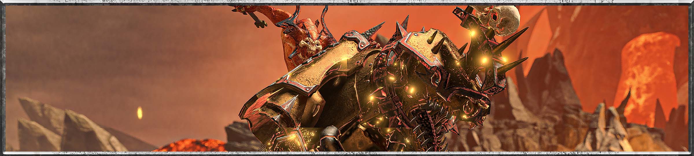 An image of Khorne's new Regiment of Renown unit: the Herald of Khorne's Fury.